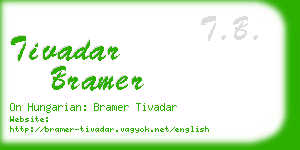 tivadar bramer business card